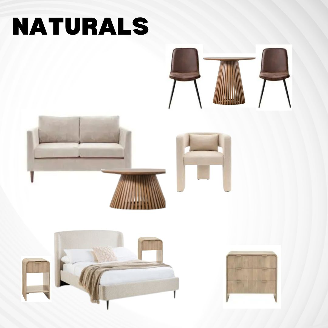 Natural 1 Bed Apartment Furniture Package