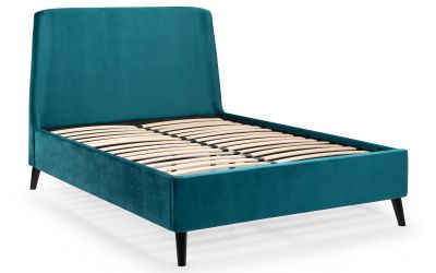 Teal Velvet Bed