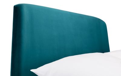 Teal Velvet Bed