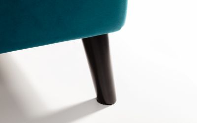 Teal Velvet Bed