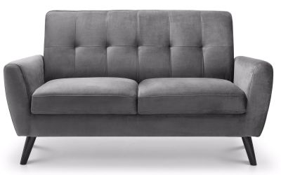 Grey Velvet 2 Seater Sofa BEST SELLER