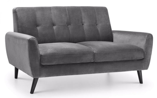 Grey Velvet 2 Seater Sofa BEST SELLER