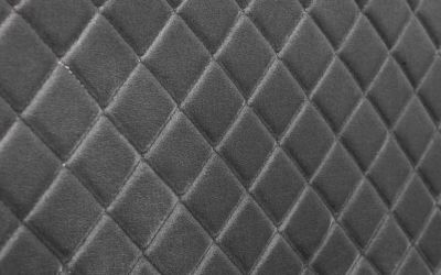 Quilted Design Grey Velvet Bed