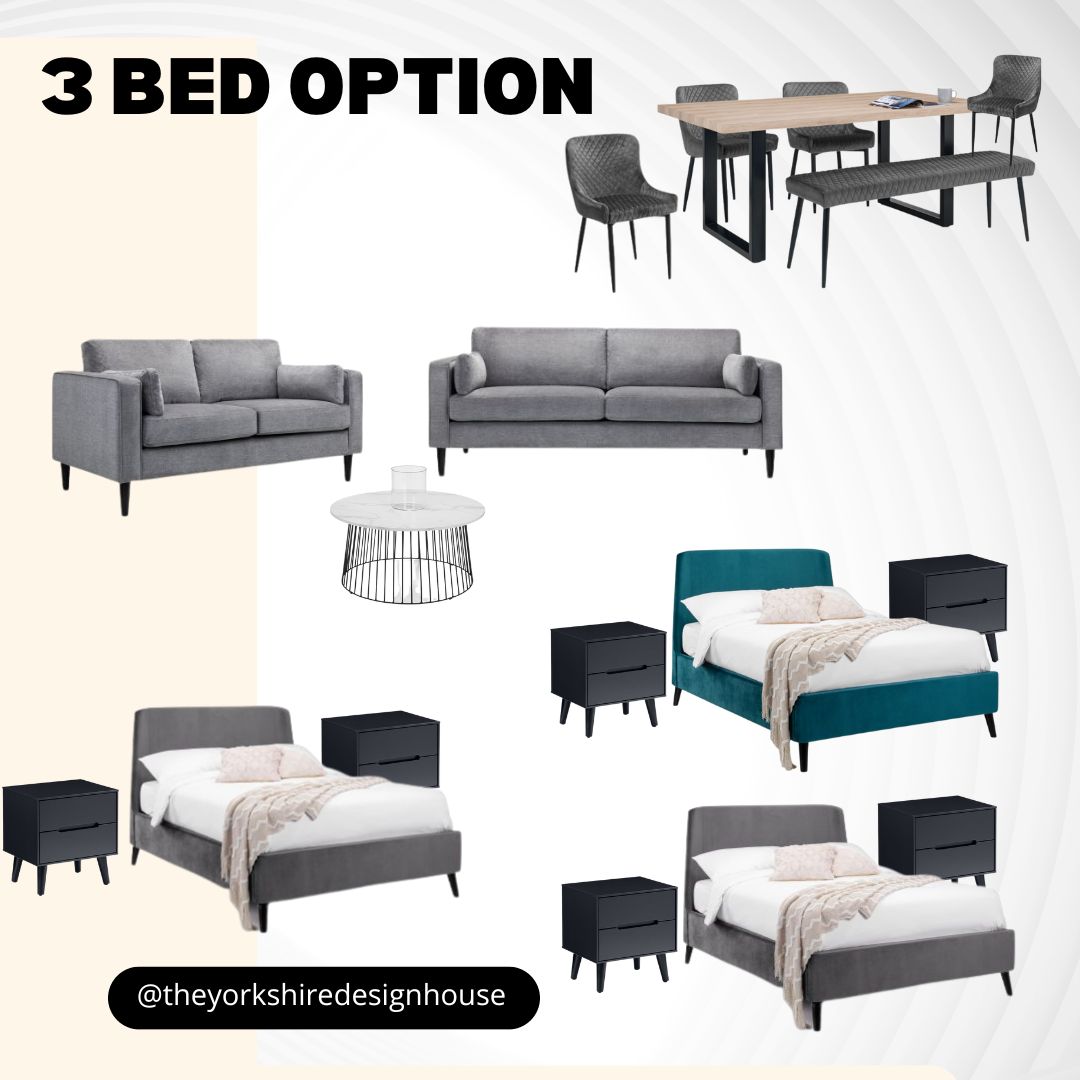 3 Bed House Furniture Pack Contemporary