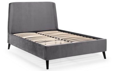 Grey Velvet Bed BEST SELLER