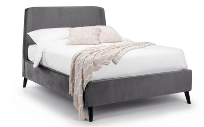 Grey Velvet Bed BEST SELLER